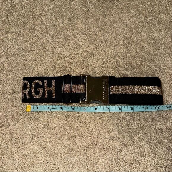 Goldbergh Ski Belt Logo Black and Gold Metallic for Ski  display picture 1
